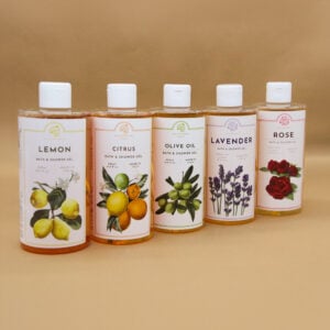 Shower gel della linea classica di alchimia soap, varie profumazioni (limone, agrumi, oliva, lavanda, rosa)