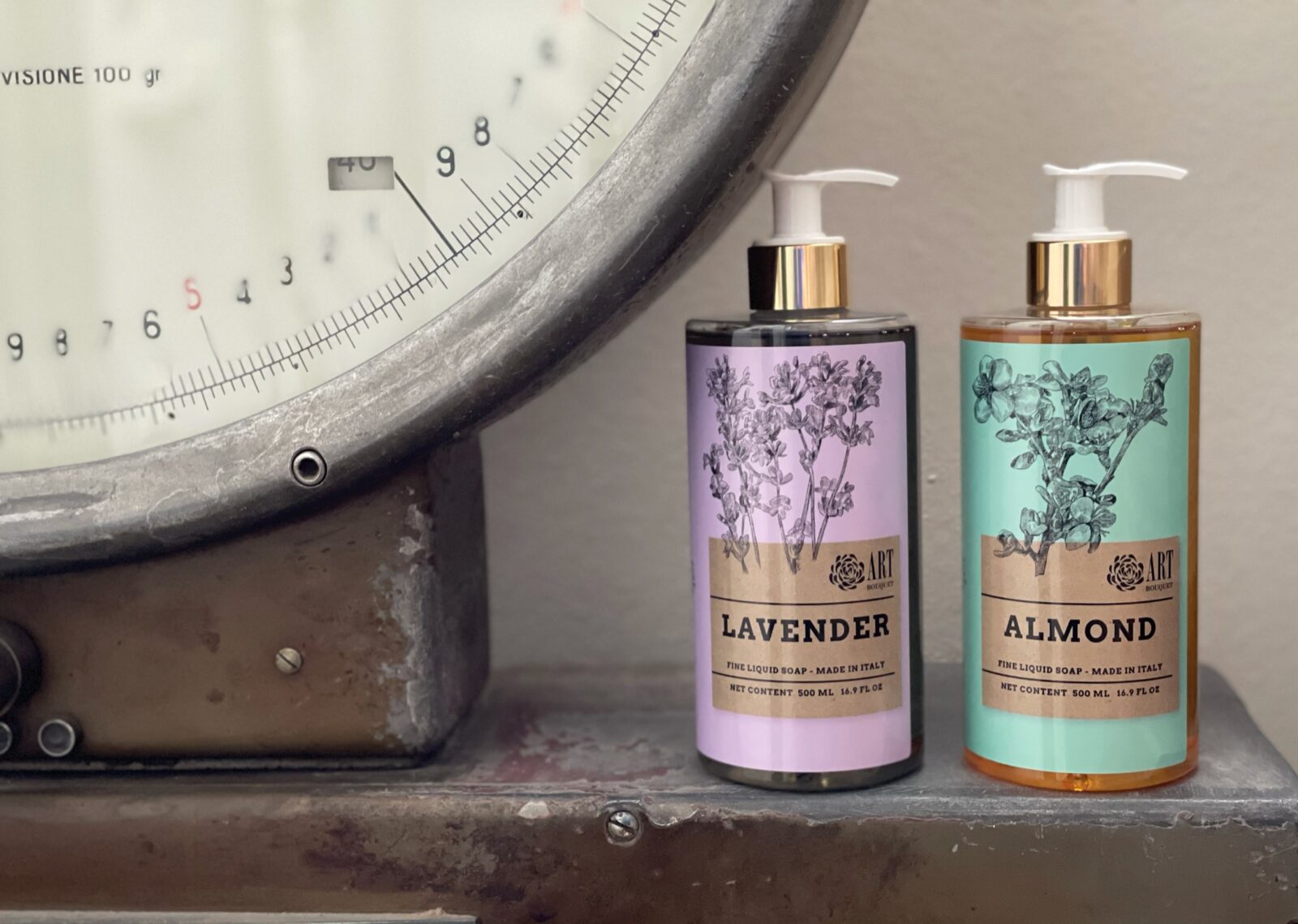 saponi liquidi artigianali linea art bouquet Alchimia Soap