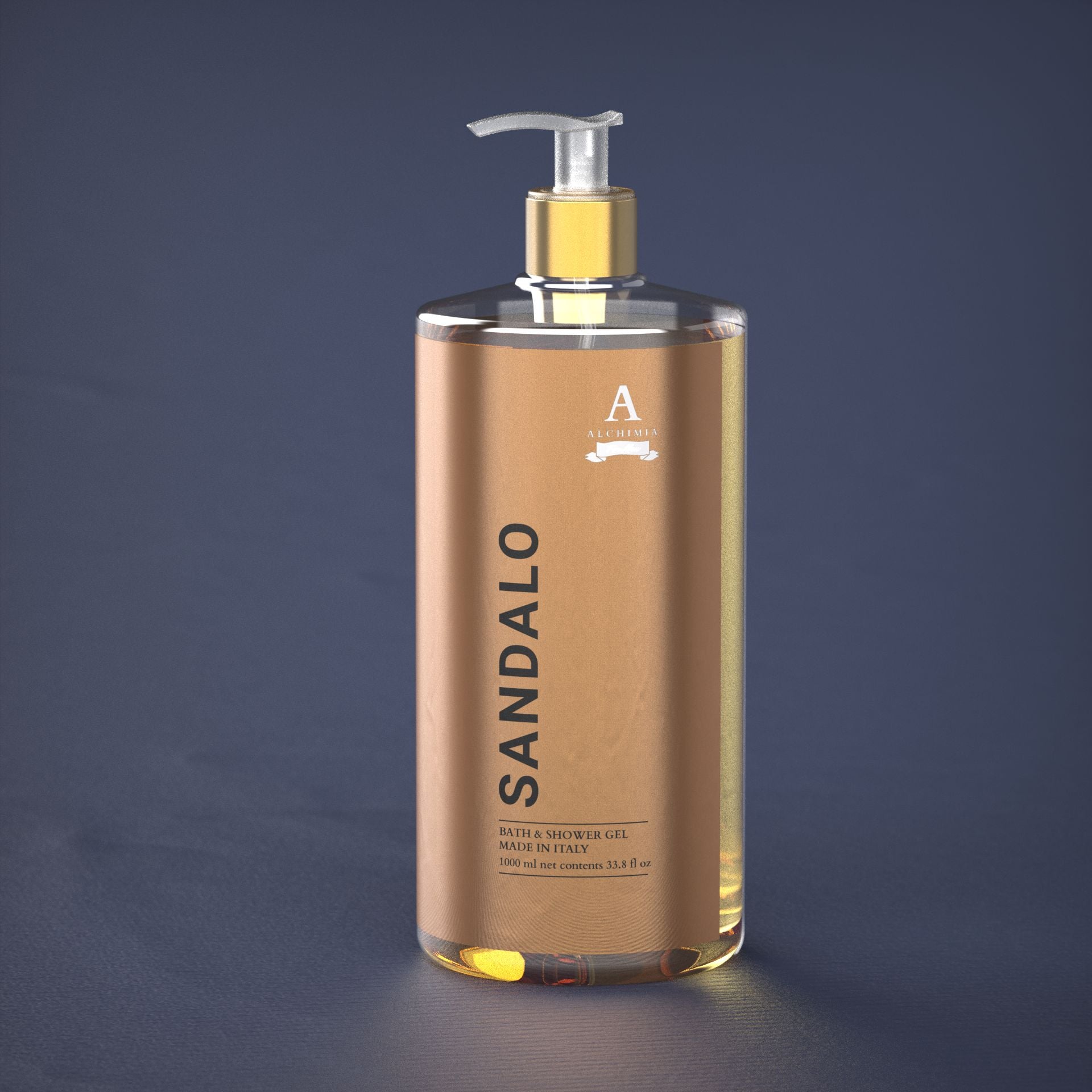 shower gel 1 litro da uomo al sandalo