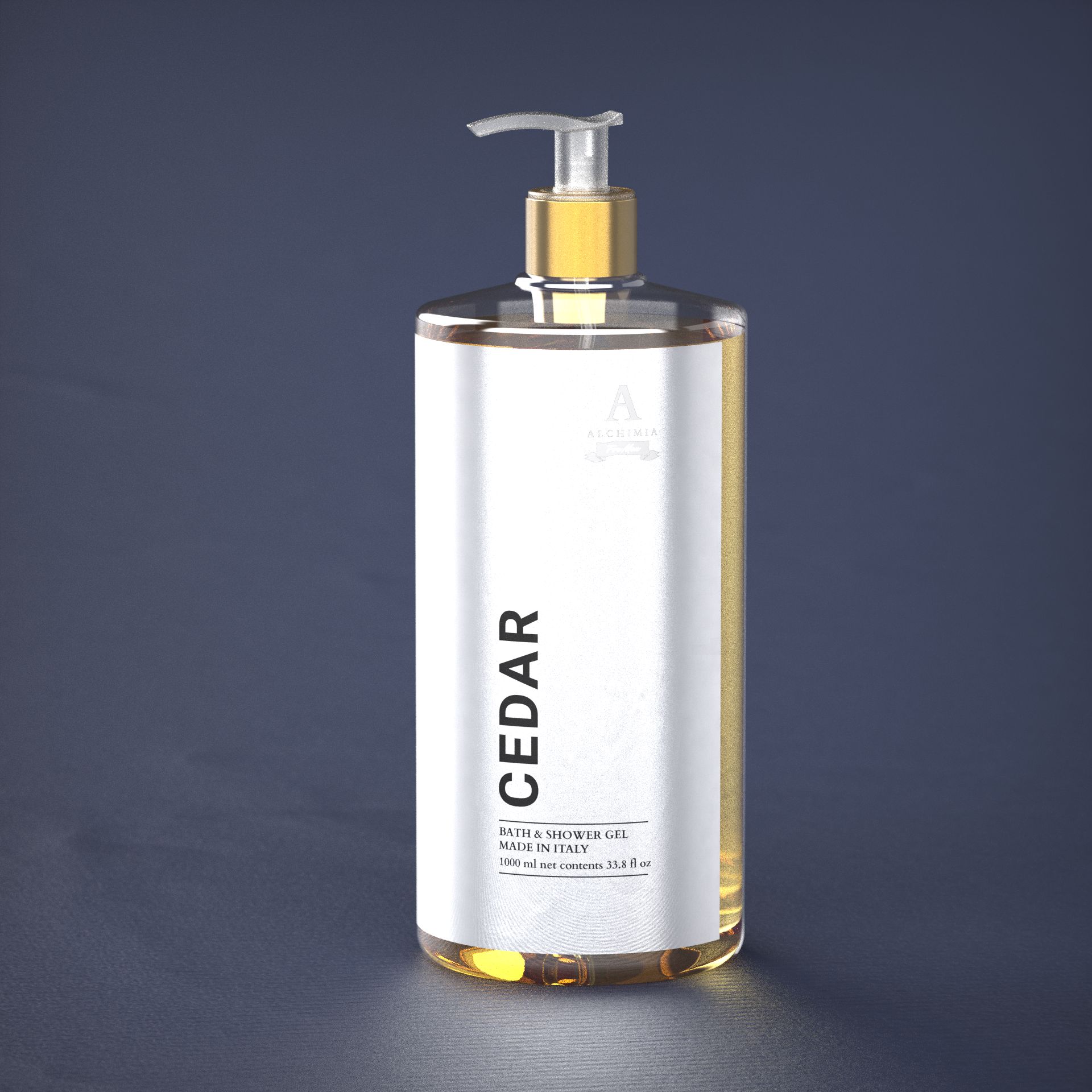 sapone liquido per uomo al legno di cedro di Alchimia Soap