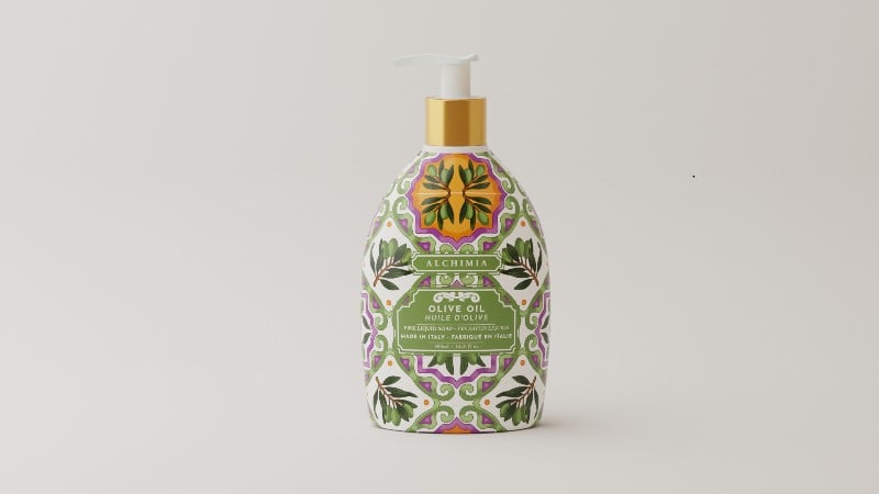 Sapone liquido all'olio d'oliva "I frutti italiani" - Alchimia Soap