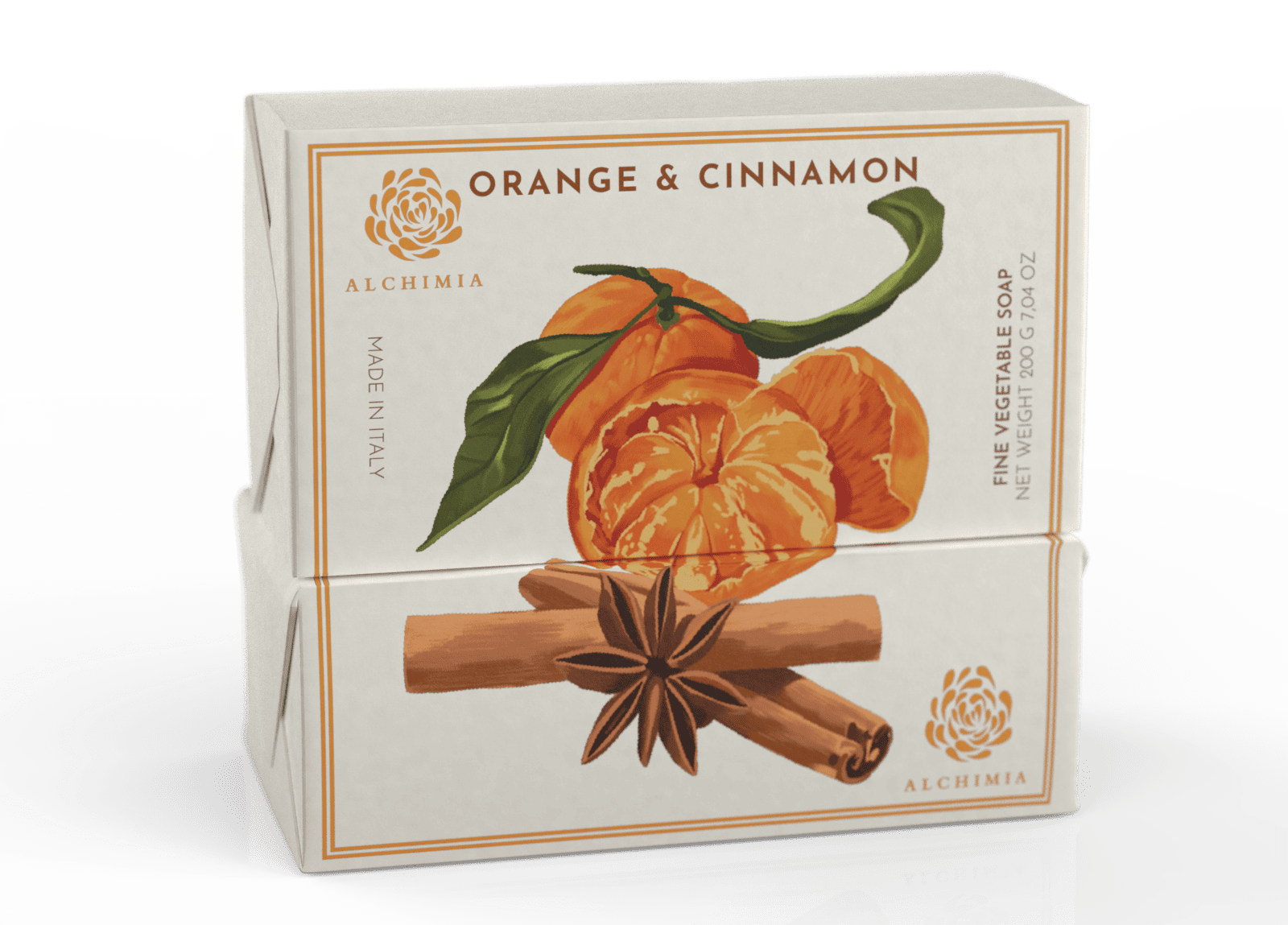 orange & cinnamon solid soap - Alchimia Soap