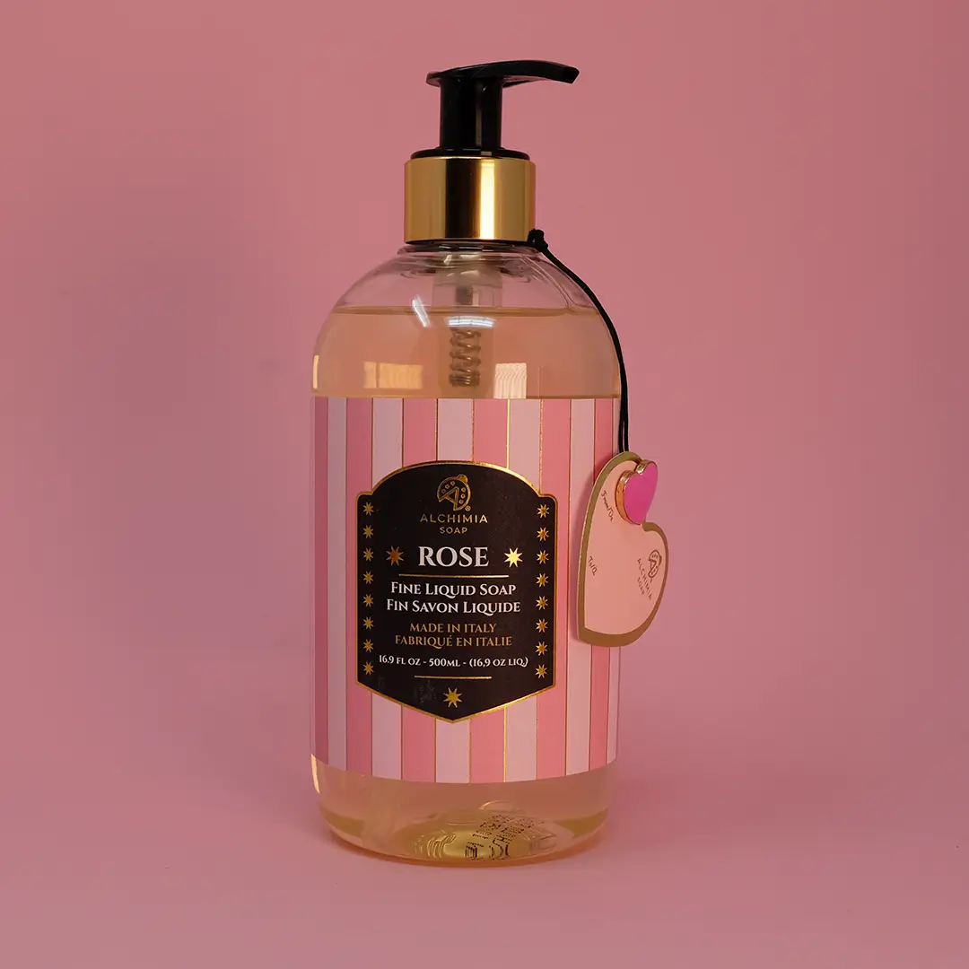 sapone liquido alla rosa - sapone di san valentino