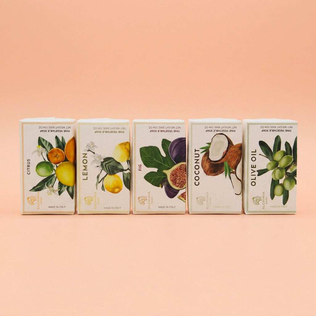 saponi solidi vegetali con fragranze estive