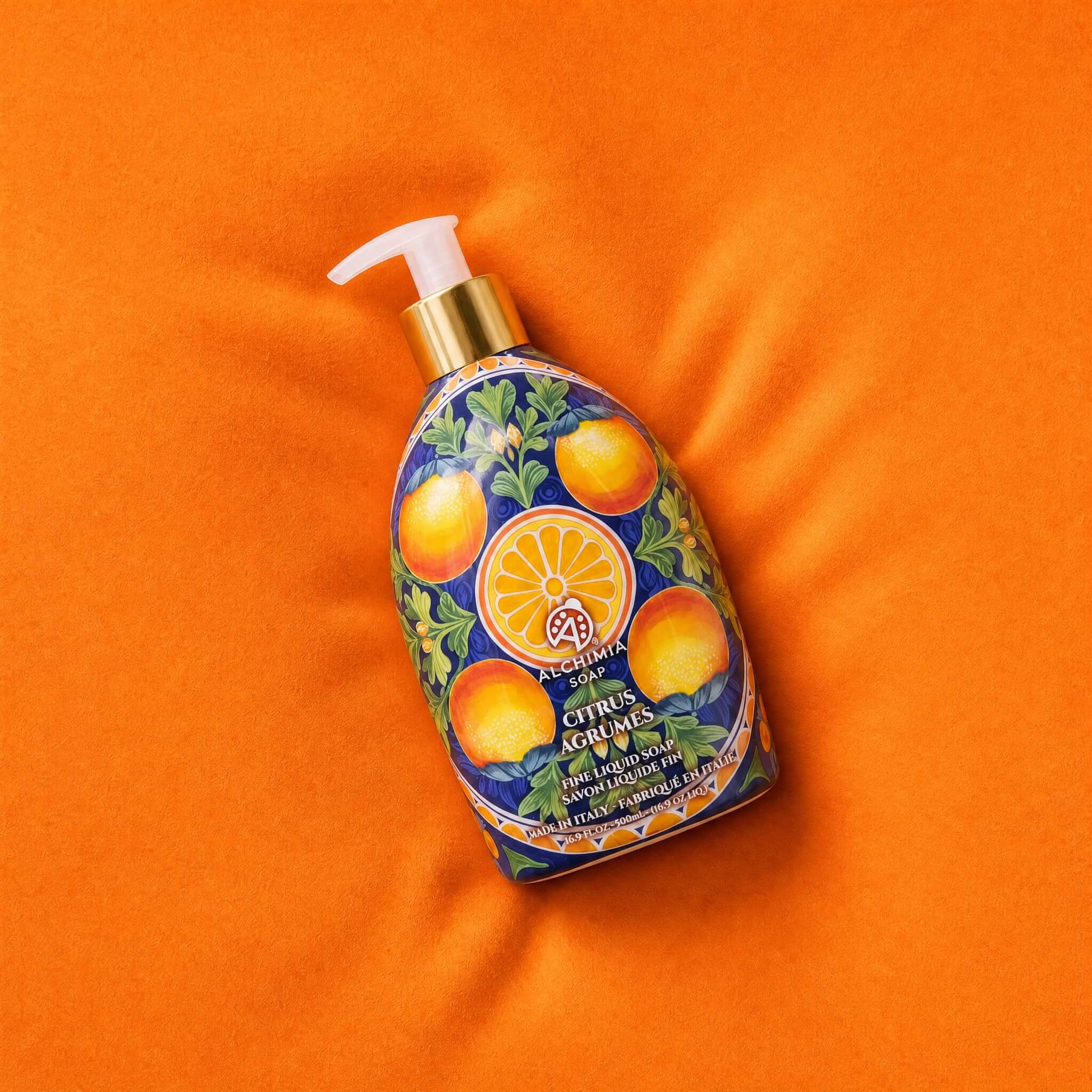 sapone liquido agli agrumi